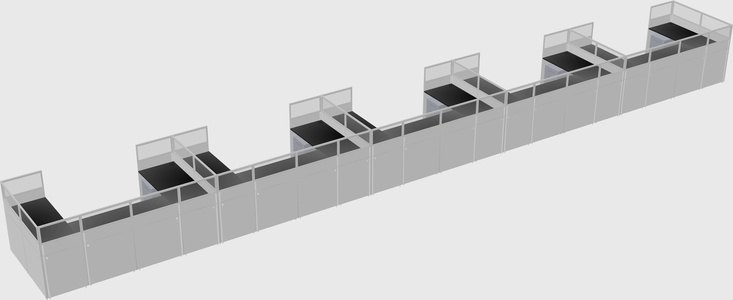 Cabine en u
