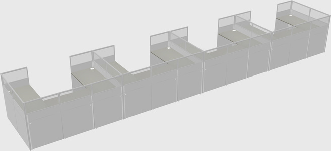 Cabine en u