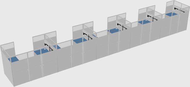 Cabine en u