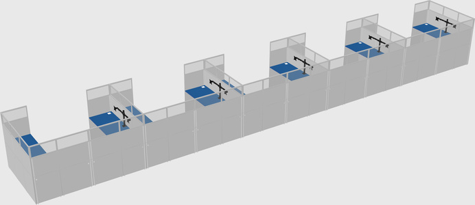 Cabine en u
