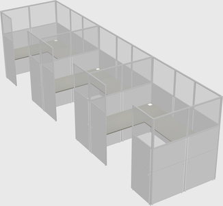 Cabine en u