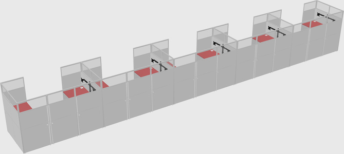 Cabine en u