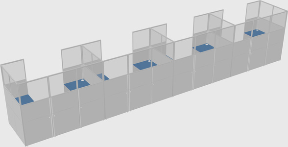 Cabine en u