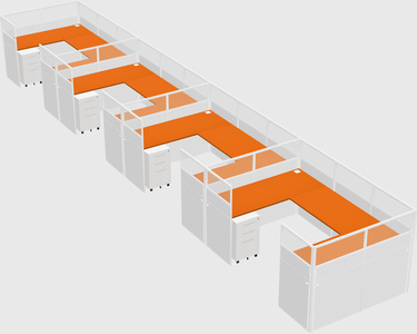 Cabine en u