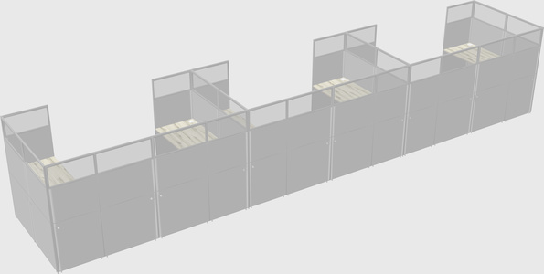 Cabine en u