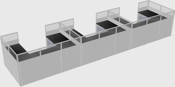 Cabine en u