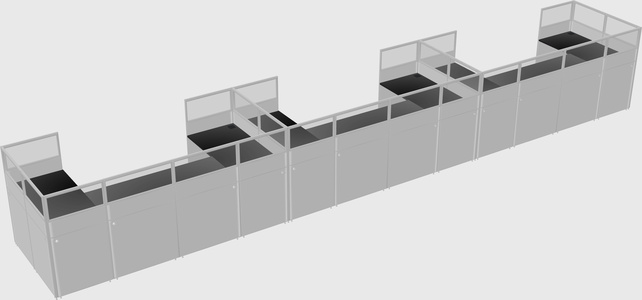 Cabine en u