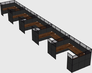 Cabine en u