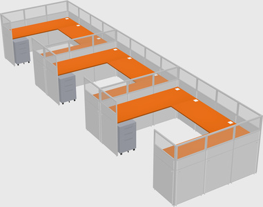 Cabine en u