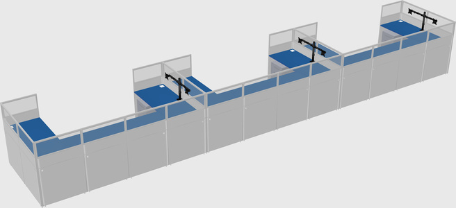 Cabine en u