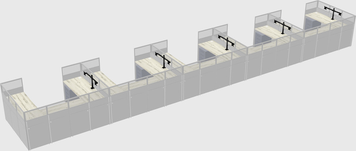Cabine en u