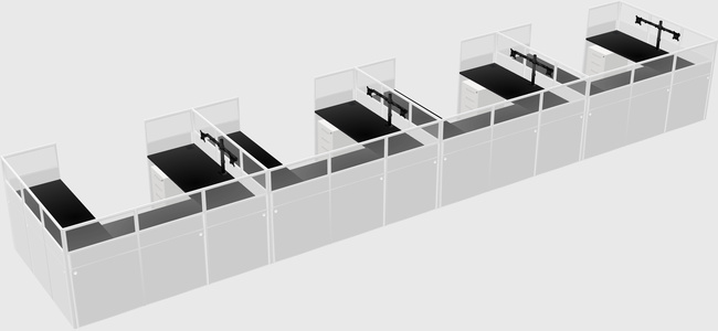 Cabine en u