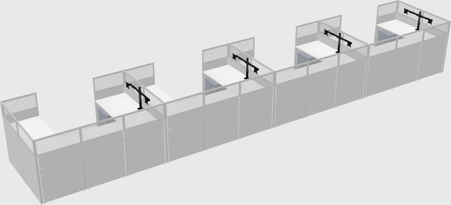 Cabine en u
