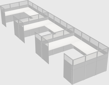 Cabine en u