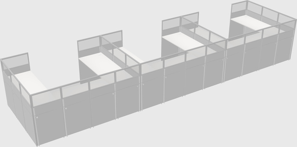 Cabine en u