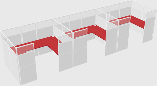 Cabine en u