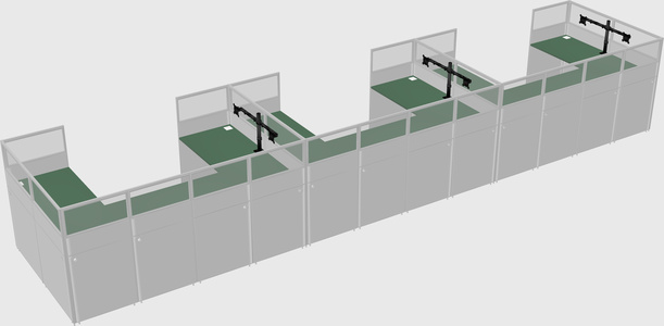 Cabine en u