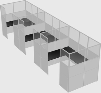 Cabine en u