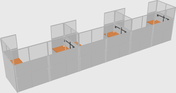 Cabine en u