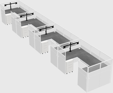 Cabine en u