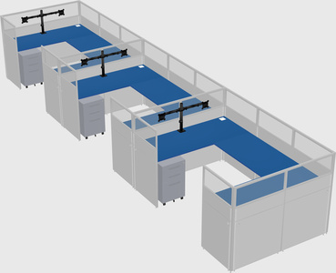 Cabine en u