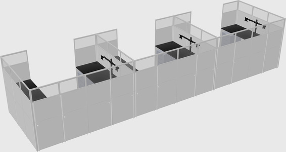 Cabine en u