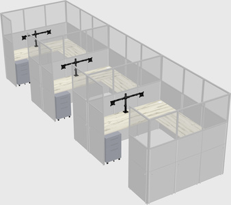 Cabine en u