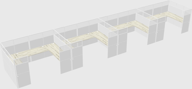 Cabine en u