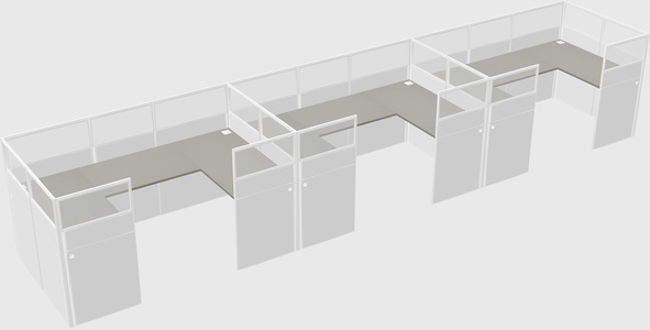 Cabine en u