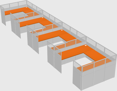 Cabine en u