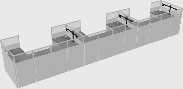 Cabine en u