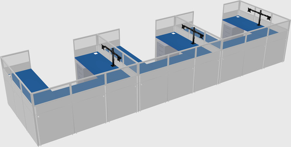 Cabine en u