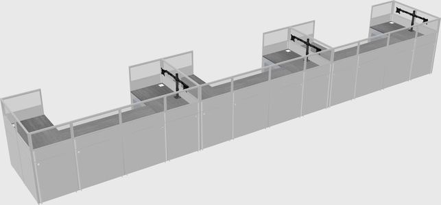 Cabine en u