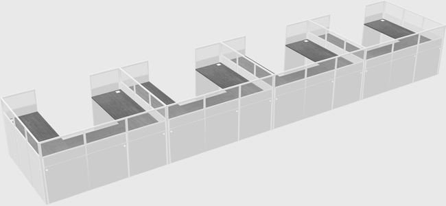 Cabine en u