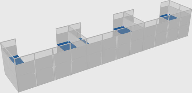 Cabine en u