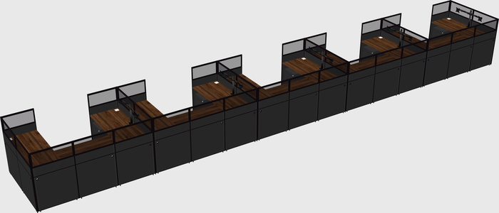 Cabine en u