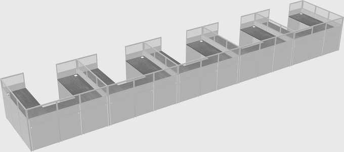 Cabine en u
