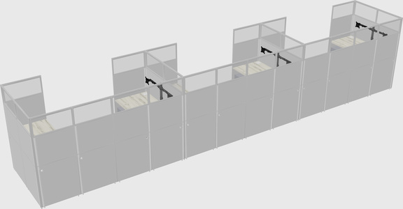 Cabine en u