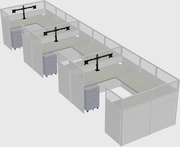 Cabine en u