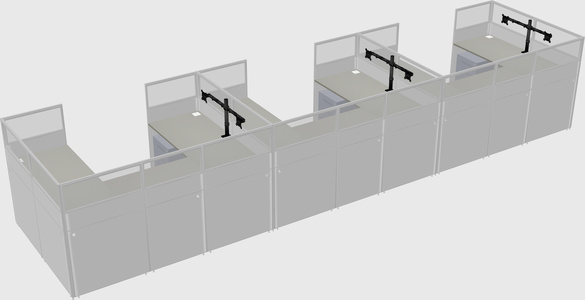 Cabine en u