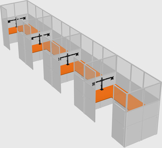 Cabine en u