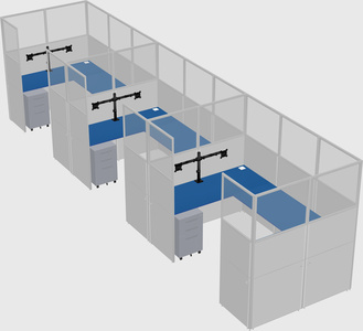 Cabine en u