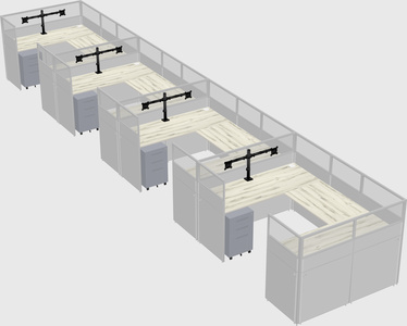 Cabine en u