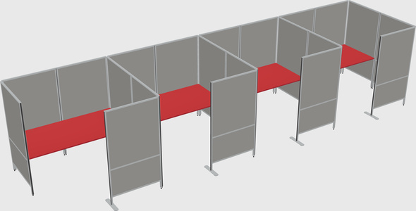Flexible panel system with privacy