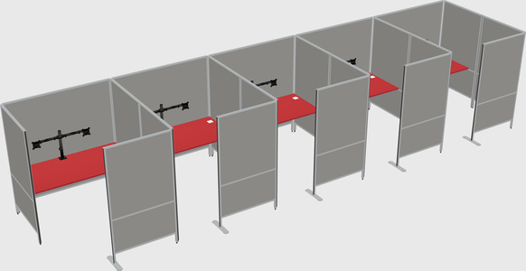 Flexible panel system with privacy