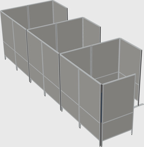 Flexible panel system with privacy
