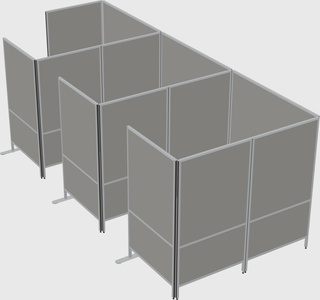 Flexible panel system with privacy