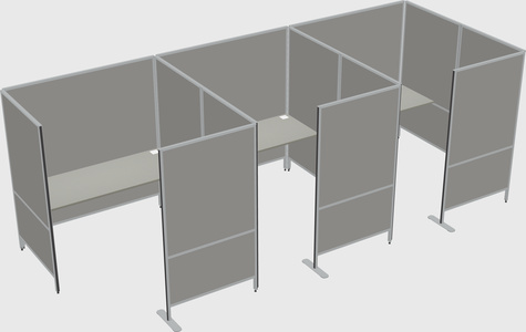 Flexible panel system with privacy