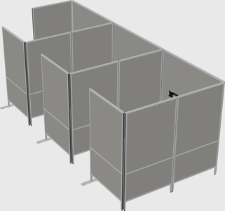 Flexible panel system with privacy