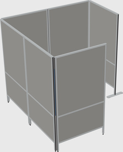 Flexible panel system with privacy